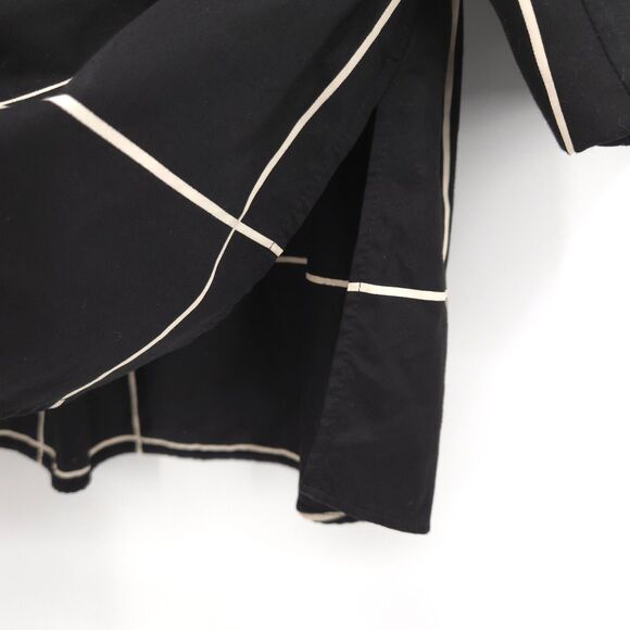 Akris Punto womens windowpane check zip front top Size 10 black & white - Picture 8 of 10